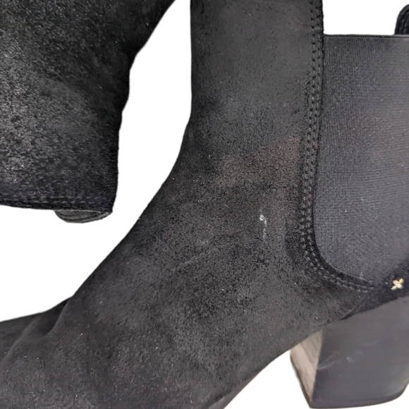 Rag & Bone Ankle Boots Booties Devon Suede Leather Heeled Black Women's 40 - Picture 14 of 15